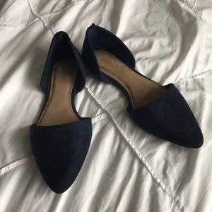 Navy blue flats
